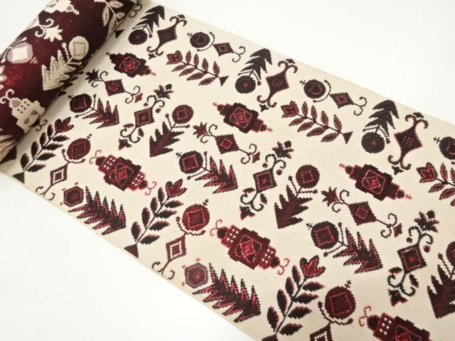 JAPANESE KIMONO / ANTIQUE HANASARA KIMONO FOR SUMMER PATTERN WOVEN 8